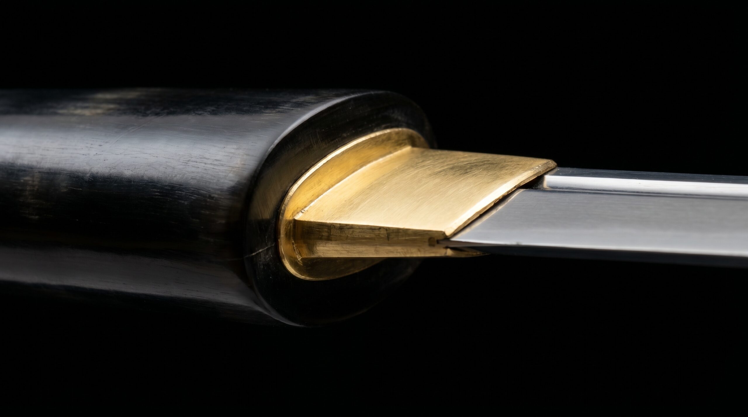 Boca Koiguchi de uma katana saya, borda de chifre de búfalo