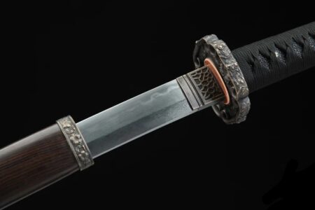 Katana Kaizu (Aço Damasco e Hamon Genuíno)