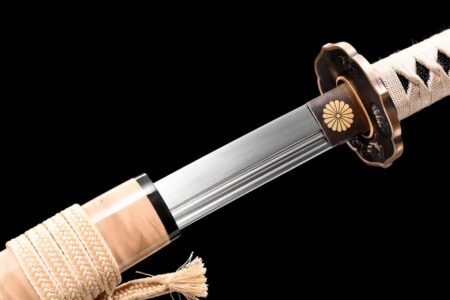 Katana Takasaki (aço carbono 1060 e Bo-Hi duplo)
