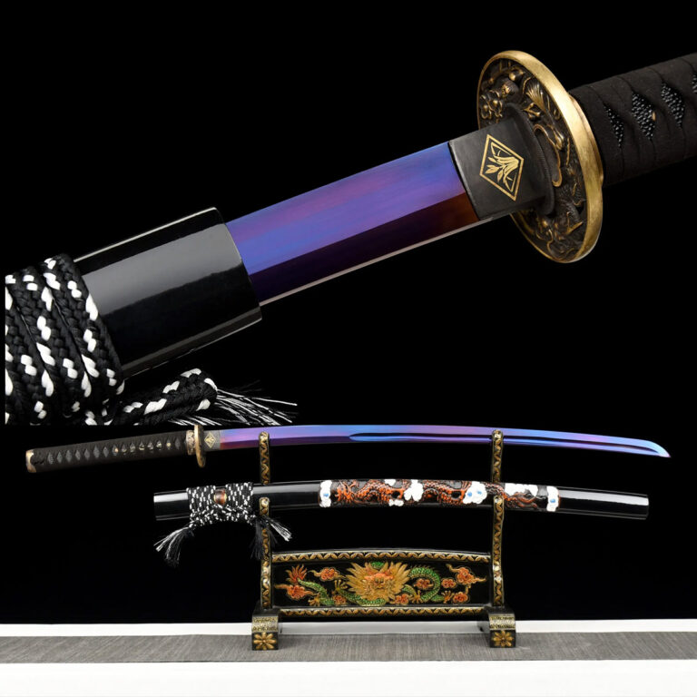 Katana Owase (aço manganês roxo)