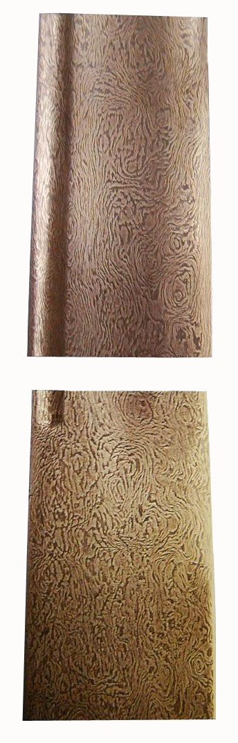 Watered pattern on a Persian Damascus steel sword blade